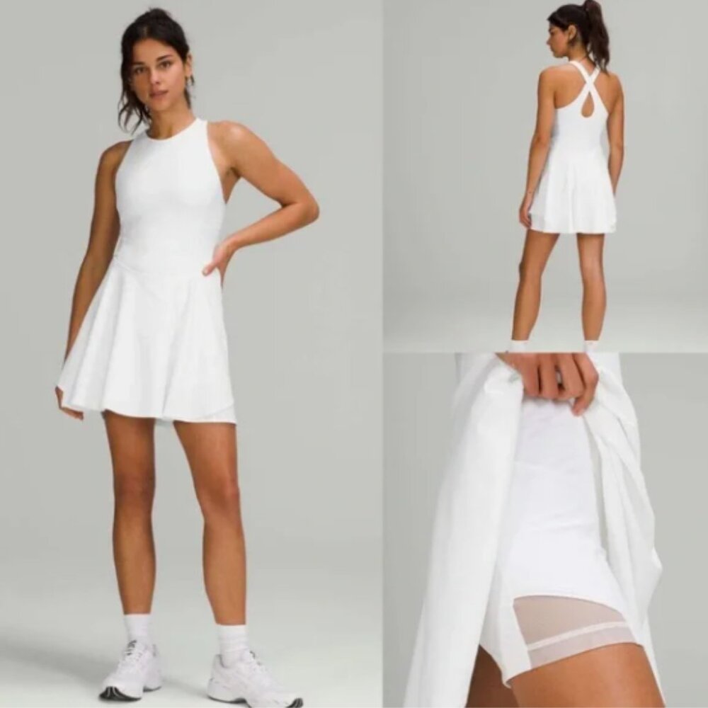 NWOT - Lululemon Court Crush Dress White